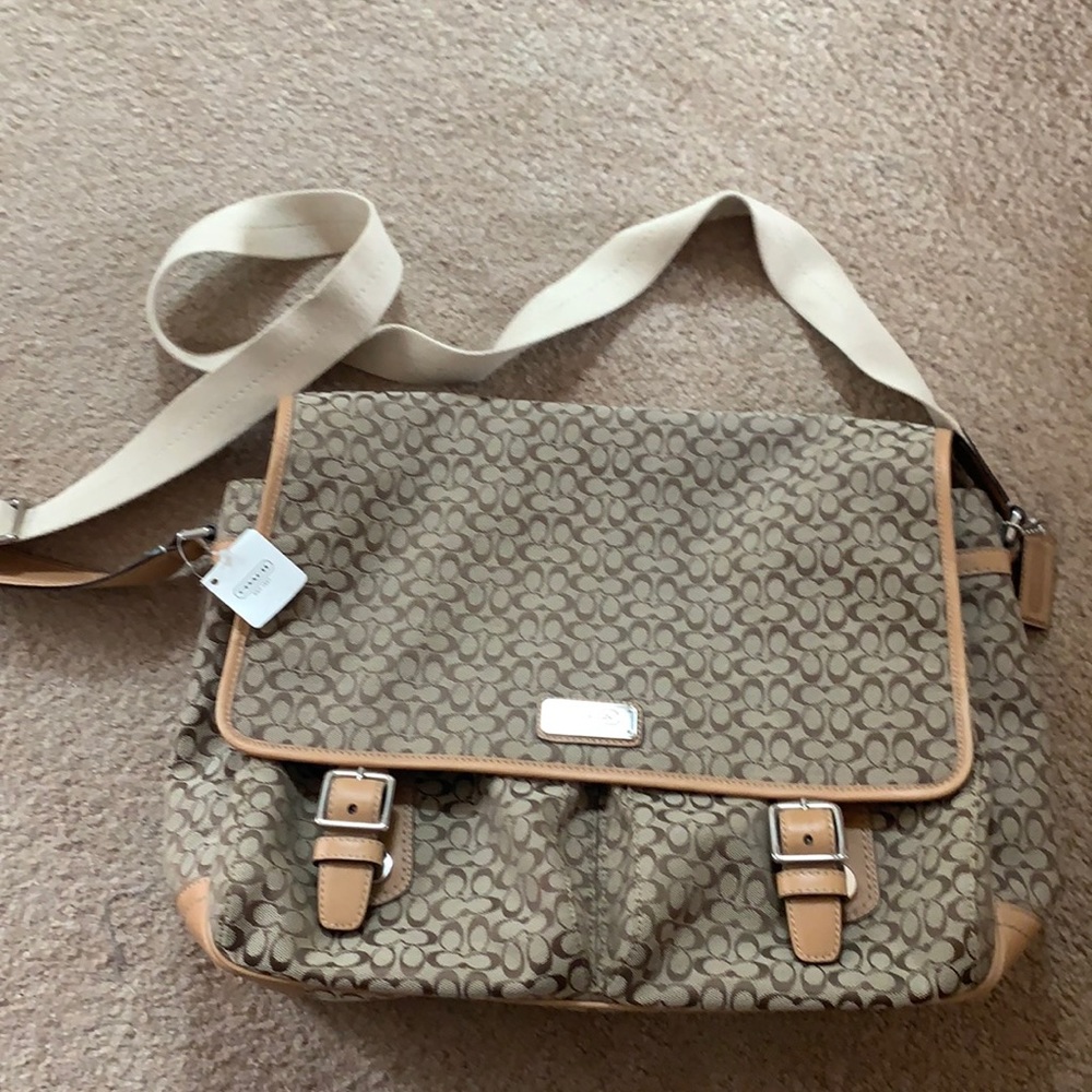 Coach messenger bag.